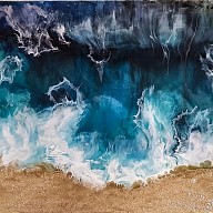 Евгения Курочко "Лазурные мечты" (живопись в технике resin art) 29 марта - 17 апреля 2019