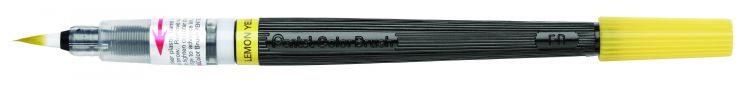 Кисть с краской Colour Brush в блистере, лимонно-желтый цвет — PalitraMastera