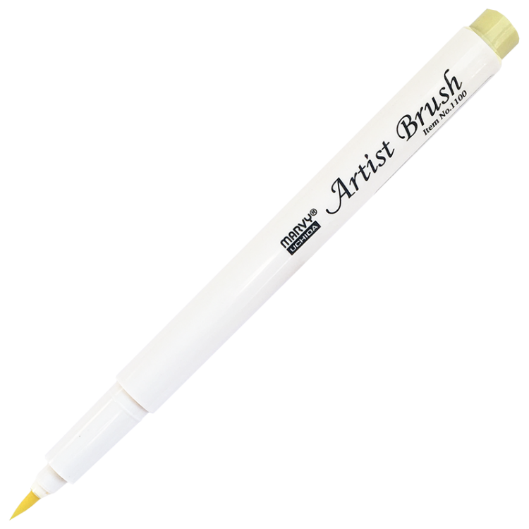 Маркер-кисть, акварельные чернила на водной основе Daffodil Yellow MAR1100/68 /Marvy — PalitraMastera