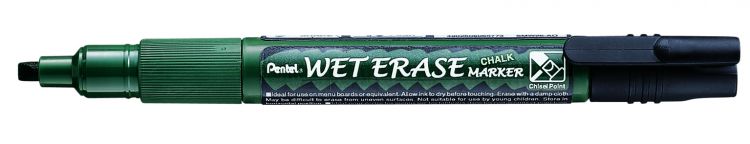 Маркер на водной основе Wet Erase Marker (двусторонний пишущий узел), черный, 2 мм/ 4.0 мм — PalitraMastera