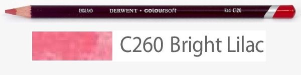 Цветной карандаш Coloursoft, мягкий, С260 сиреневый яркий, круглый корпус 8 мм, грифель - 4 мм. фото 1 &mdash; PalitraMastera