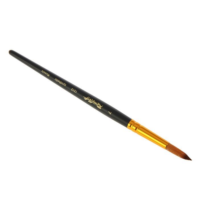 Синтетика кр.п/колонок ручка кор.черная № 07 /Roubloff /1S15 — PalitraMastera