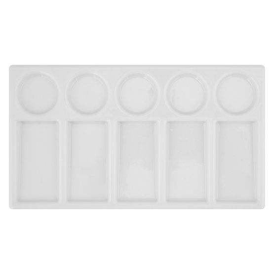 Палитра имитация керамики &quot;Сонет&quot;, прямоугольная, 19х9,7 см, 10 ячеек — PalitraMastera