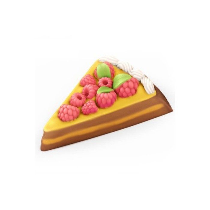 Пластиковая форма для мыла "Торт с малиной" 9х7,5х1,5 см  3954266---- фото 1 — PalitraMastera
