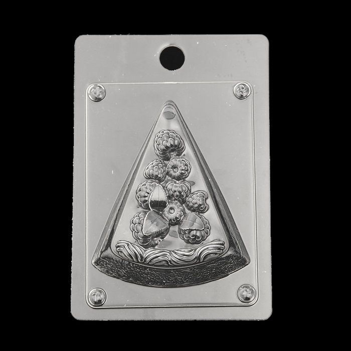 Пластиковая форма для мыла &quot;Торт с малиной&quot; 9х7,5х1,5 см  3954266---- — PalitraMastera