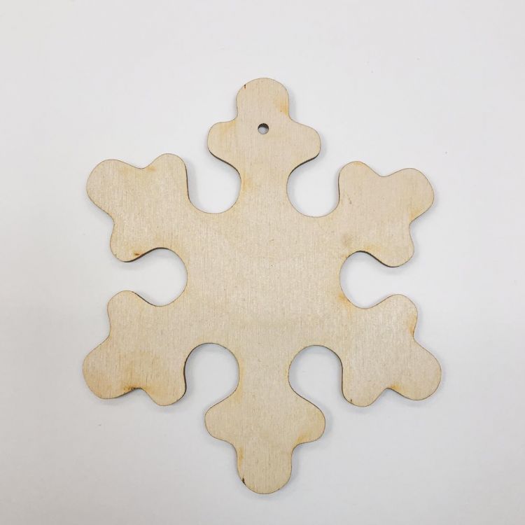 Снежинка ночная 60мм, фанера 3мм — PalitraMastera