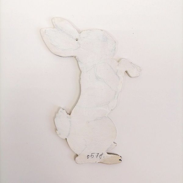 Зайчик большой стоит 140мм, фанера 3мм фото 1 &mdash; PalitraMastera