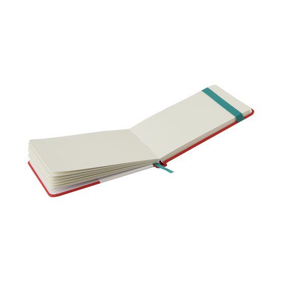 Скетчбук для акварели &quot;Ладога&quot;, красный, жесткая обложка с резинкой, 300 г/м2, А6, 100 % хлопок, 20 листов, среднее зерно — PalitraMastera