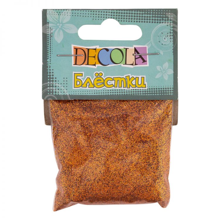 Блестки декоративные Декола, размер 0,3 мм, античное золото — PalitraMastera