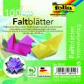 FOLIA Цветная бумага для оригами 10х10см, 70г/м2, 100л, 10цветов ассорти --- фото 1 — PalitraMastera
