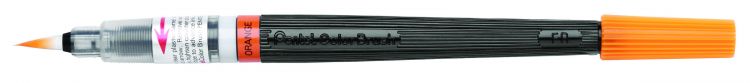 Кисть с краской Colour Brush в блистере, оранжевый цвет — PalitraMastera