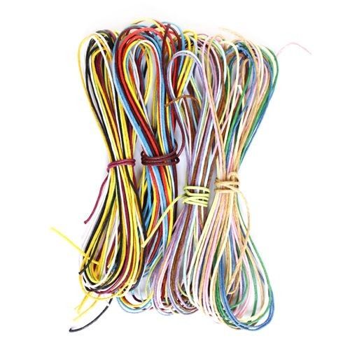 Шнур для декорирования вощеный, 1мм*1м, 20шт Астра (разноцветный) — PalitraMastera