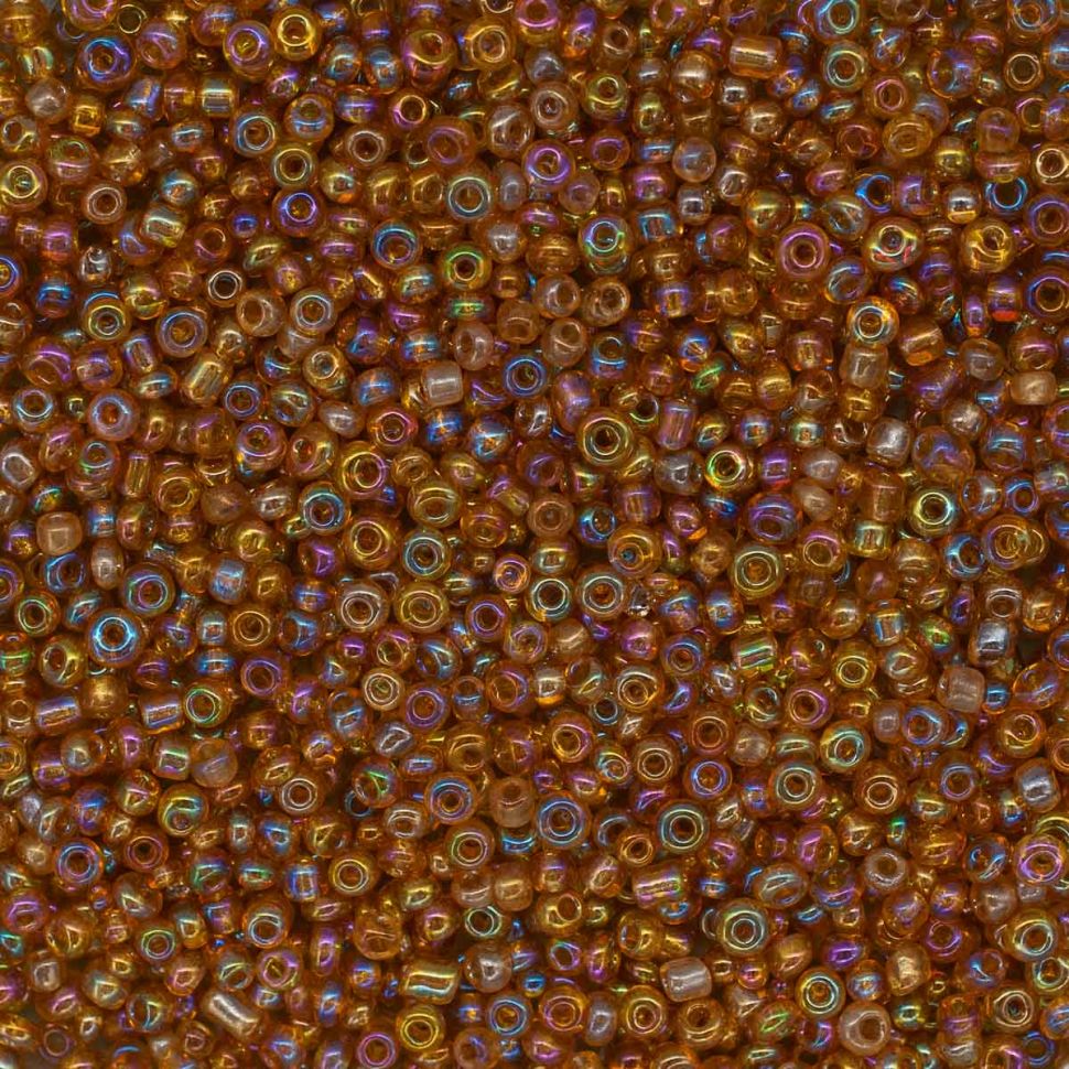 Бисер Astra&Craft 11/0, 20г (162B золотой/прозр.радужный) фото 1 — PalitraMastera