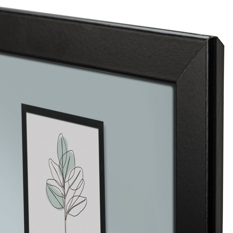 Рамка 30*40 см небьющаяся аналог IKEA, багет 21 мм МДФ, BRAUBERG &quot;Idea&quot;, черная, 391373 — PalitraMastera