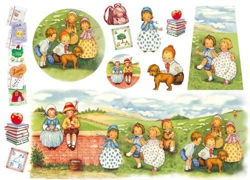 Бумага рисовая для декупажа "Дети", 1 лист, 50х70 см АКЦИЯ!!! фото 1 — PalitraMastera