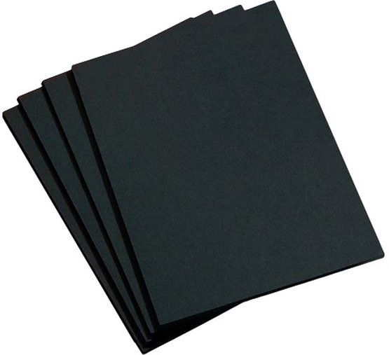 FOLIA Бумага цветная, 480 г/м2, 50х70 см, черный — PalitraMastera