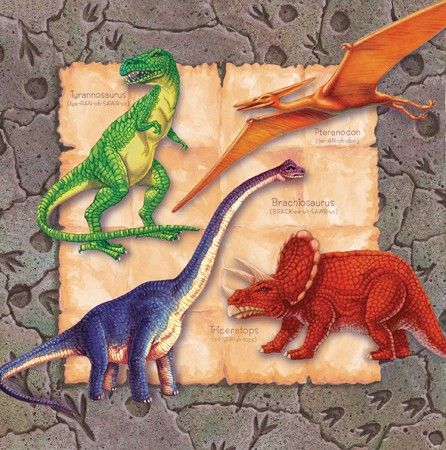 Салфетка для декупажа - 33 x 33 cm Легенда о динозаврах. Diggin´For Dinos фото 1 — PalitraMastera