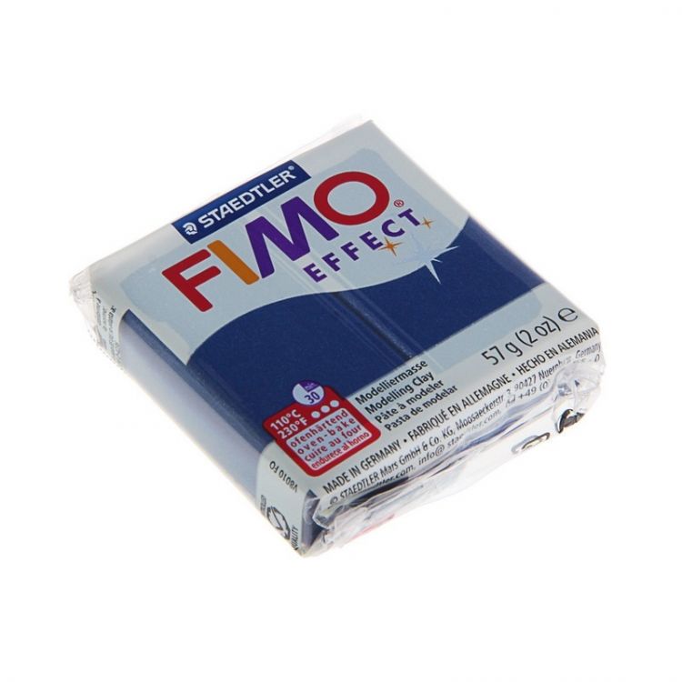 Пластика (в печке запекаемая масса) Fimo effect сапфир брус 56г. АКЦИЯ!!! — PalitraMastera