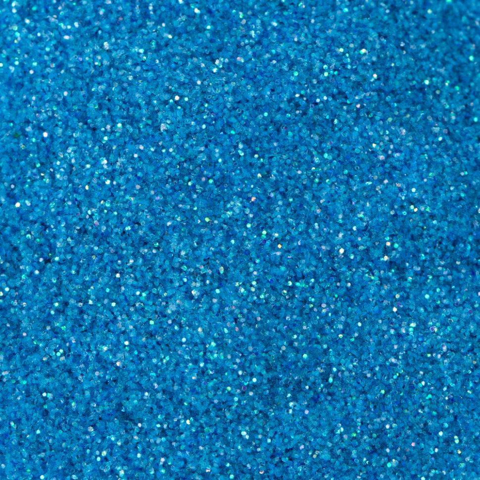 Блестки декоративные Декола, размер 0,3 мм, голубой радужный фото 1 — PalitraMastera