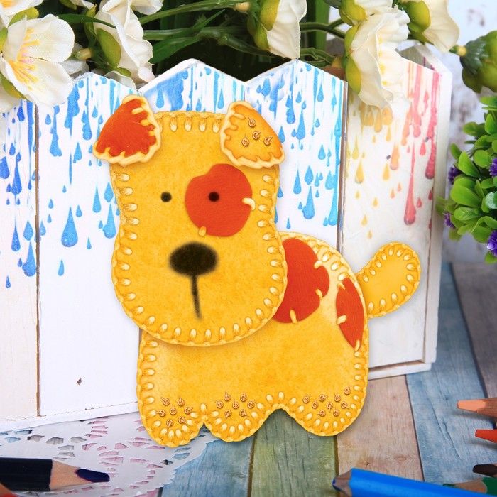 Набор для создания игрушки из фетра «Собачка» фото 1 &mdash; PalitraMastera