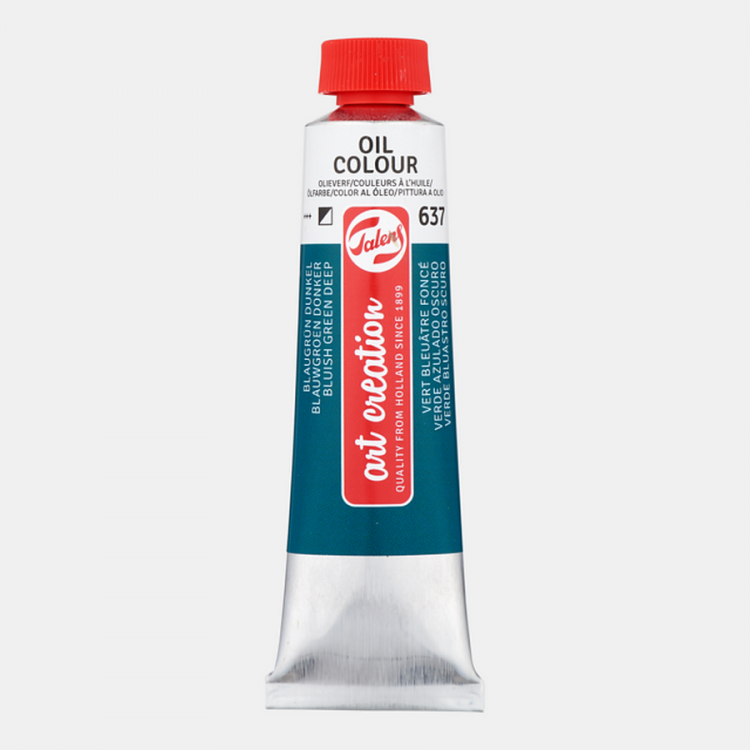 Краска масляная Art Creation туба 40мл №637 Синевато-зеленый насыщенный — PalitraMastera