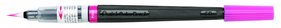 Кисть с краской Colour Brush в блистере, розовый цвет фото 1 — PalitraMastera