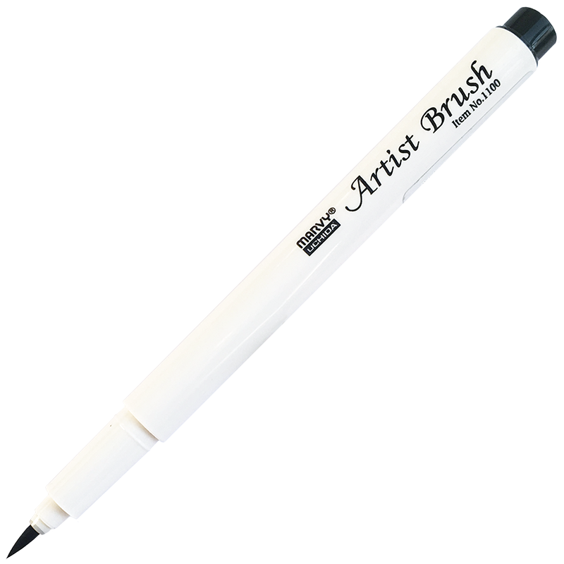 Маркер-кисть, акварельные чернила на водной основе Dark Grey MAR1100/21 /Marvy фото 1 — PalitraMastera