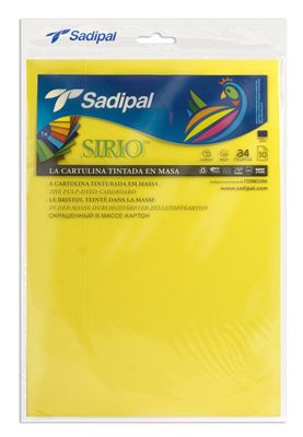 Картон цв. SADIPAL A4 10 цветов, 10л., 170 гр., &quot;SIRIO&quot; — PalitraMastera