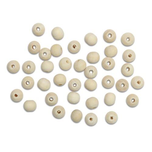 Бусины деревянные неокрашенные 8 мм,отв.3мм, 15гр(93±4 шт) фото 1 &mdash; PalitraMastera