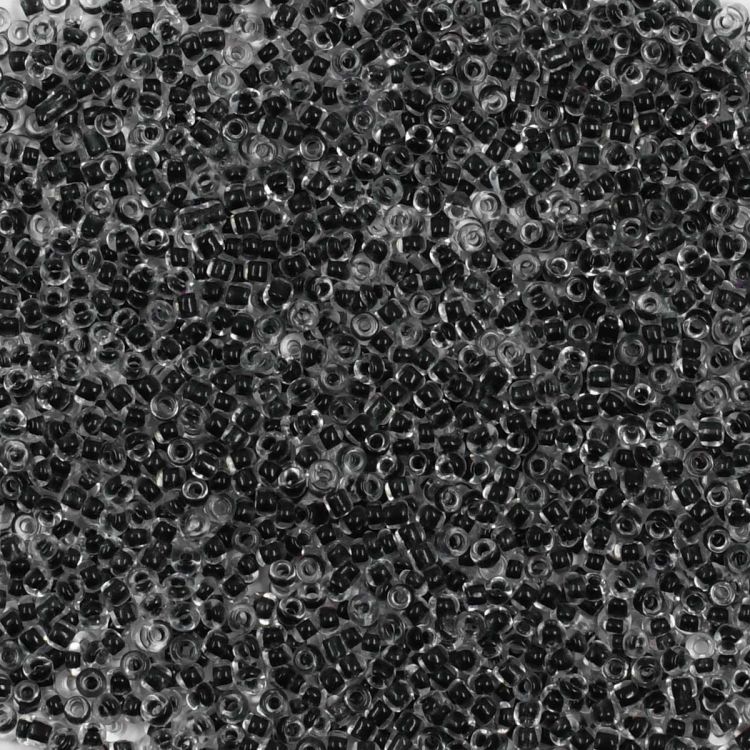 Бисер Astra&amp;Craft 11/0, 20г (138B прозрачный с черным центром) — PalitraMastera