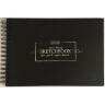 KROYTER Скетчбук на спирали для рисования, 207 х 297 мм, плотность 200 г/м2, 20 л, чёрные листы фото 1 &mdash; PalitraMastera