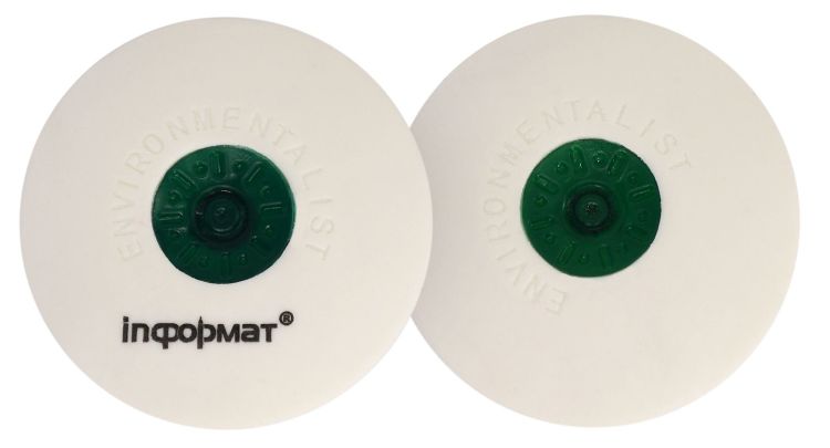 Ластик INFORMAT PROFESSIONAL каучук d48 мм круглый белый мягкий пласт. держатель — PalitraMastera