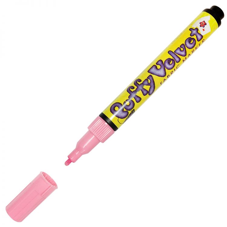 Маркер для ткани с эффектом бархата, 2-3 мм розов. MAR1022/9 /Marvy — PalitraMastera