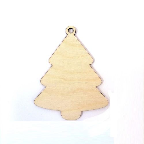 Елочка 100мм*80мм, подвеска, фанера 3мм — PalitraMastera