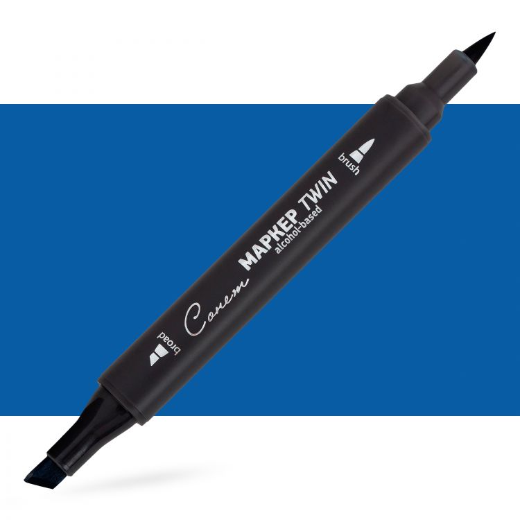Маркер спиртовой Twin Brush, кобальт синий — PalitraMastera