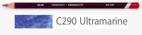 Цветной карандаш Coloursoft, мягкий, С290 ультрамарин, круглый корпус 8 мм, грифель - 4 мм. фото 1 &mdash; PalitraMastera