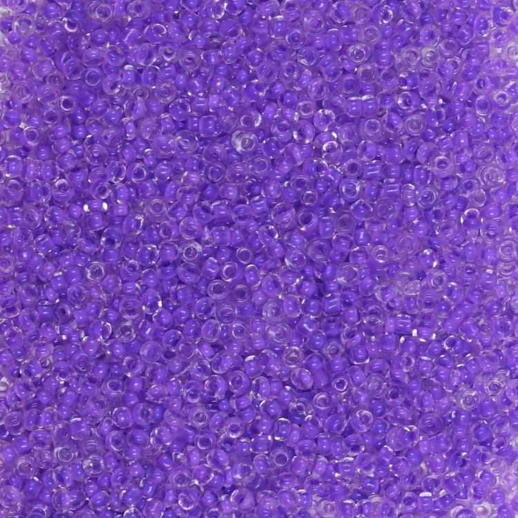Бисер Astra&amp;Craft 11/0, 20г (135В фиолетовый/прозрачный с цветным центром) — PalitraMastera