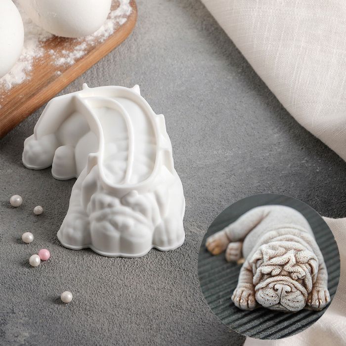 Молд «Пёсик», 9,5*7*3,2 см фото 1 — PalitraMastera