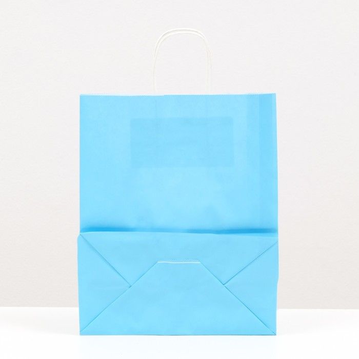 Пакет крафт &quot;Радуга&quot; голубой, 22 х 12 х 27 см 7307733 — PalitraMastera