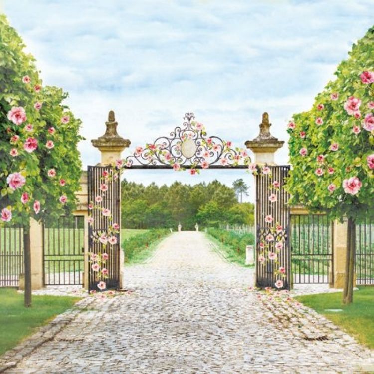 Бумага для скрапбукинга 30,5х30,5 см 190 гр/м, односторон Цветущий Сад Прогулка в саду, (10 шт/уп) — PalitraMastera