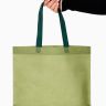 Пакет с петлевой ручкой, сумка - шопер «Эко», 38*32*10 см, хаки фото 1 — PalitraMastera