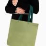 Пакет с петлевой ручкой, сумка - шопер «Эко», 38*32*10 см, хаки фото 3 — PalitraMastera