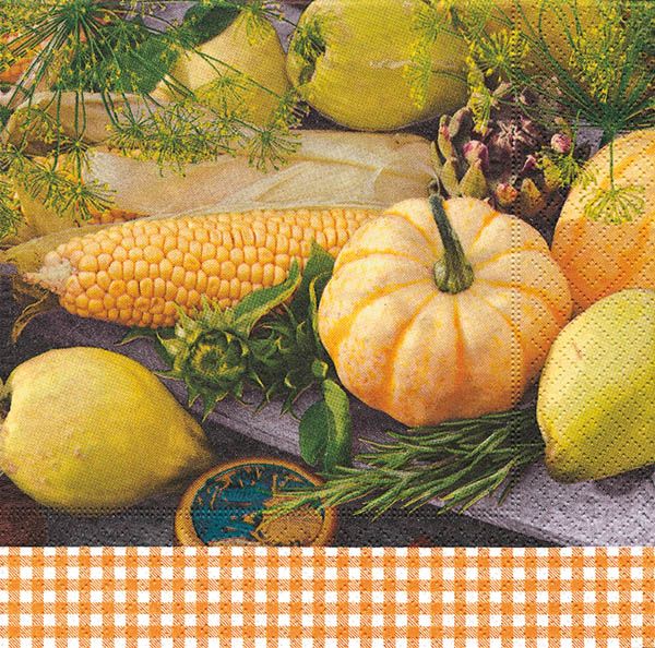 Салфетка для декупажа - 33 x 33 cm Овощи АКЦИЯ!!! фото 1 &mdash; PalitraMastera