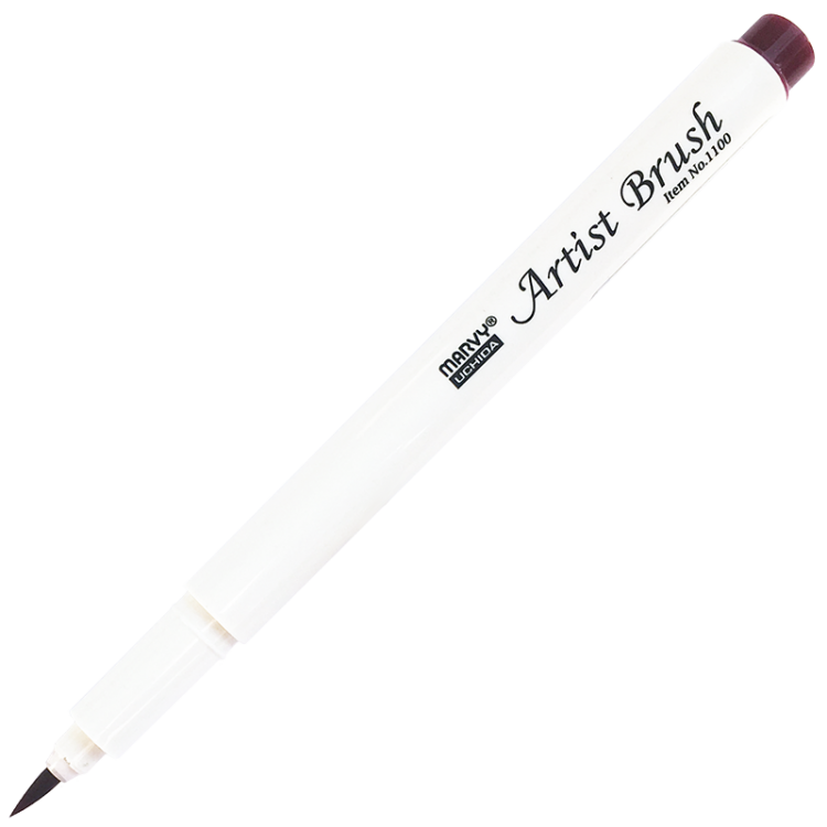 Маркер-кисть, акварельные чернила на водной основе English Red MAR1100/28 /Marvy — PalitraMastera