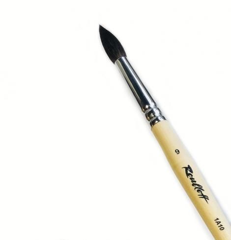 Кисть Белка МИКС кр. ручка короткая №09 фото 1 — PalitraMastera