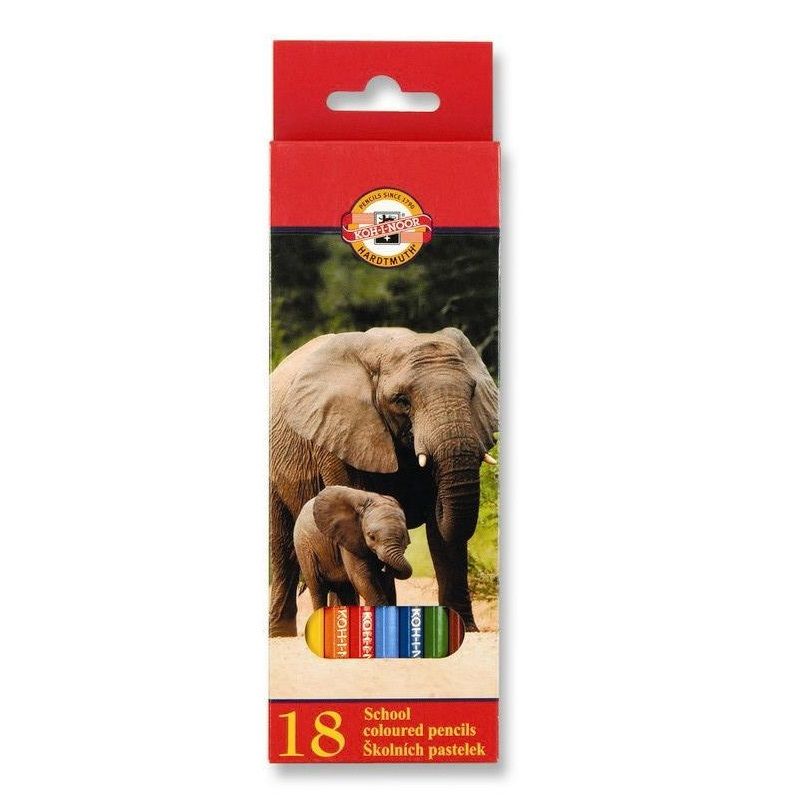 Карандаши "Животные" 18цв./Koh-I-Noor фото 1 &mdash; PalitraMastera