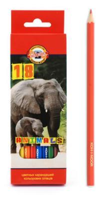 Карандаши &quot;Животные&quot; 18цв./Koh-I-Noor — PalitraMastera