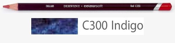 Цветной карандаш Coloursoft, мягкий, С300 индиго, круглый корпус 8 мм, грифель - 4 мм. фото 1 &mdash; PalitraMastera