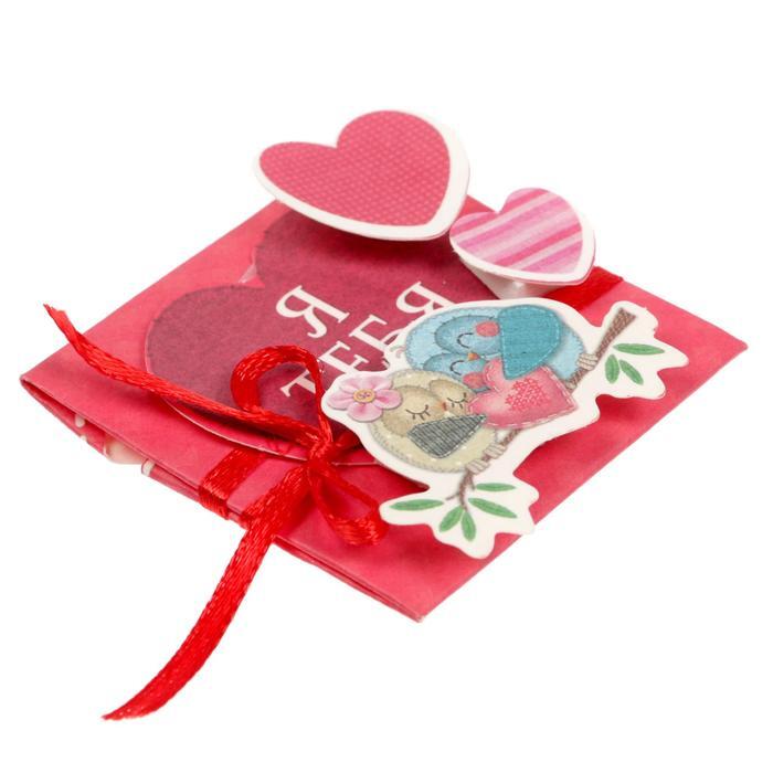 Набор для создания открытки &quot;Нежность&quot;, 21 х 14,5 см /валентинка 1552343---- — PalitraMastera