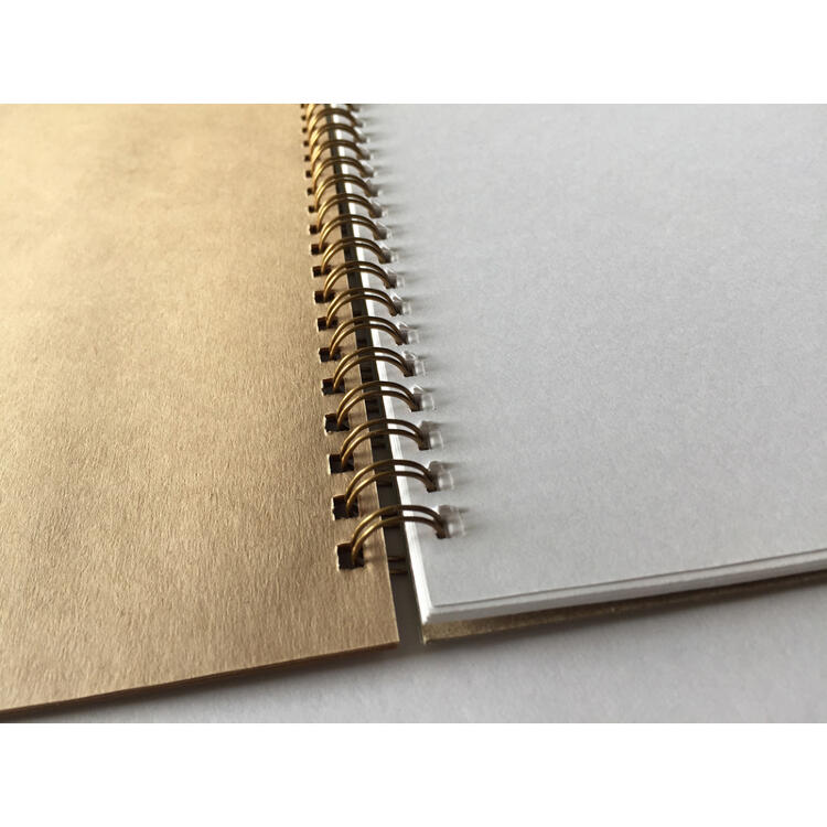 KROYTER Альбом на спирали для эскизов, 297 х 414 мм, 20 л (10 л - крафт - плотность 80 г/м2, 10 л - ватман - плотность 160 г/м2) — PalitraMastera